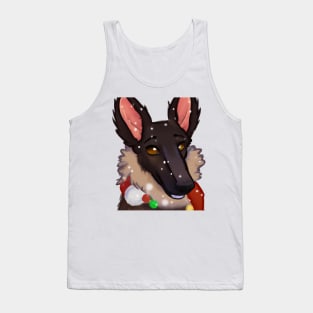 Cute Belgian Shepherd Drawing Tank Top